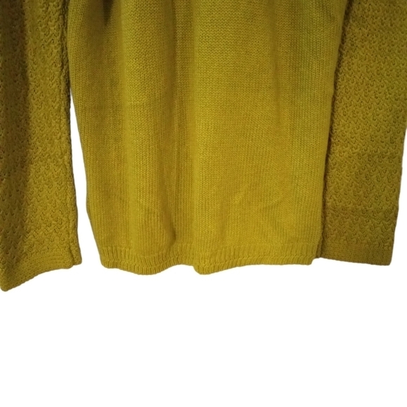 Jones of New York Signature Olive Green Knit Crew Neck Sweater L - Picture 8 of 10